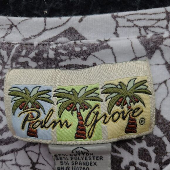 Palm Grove Womens T-Shirt Multi-Color Size XL Cotton Blend Short Sleeve Stretch - Picture 6 of 12